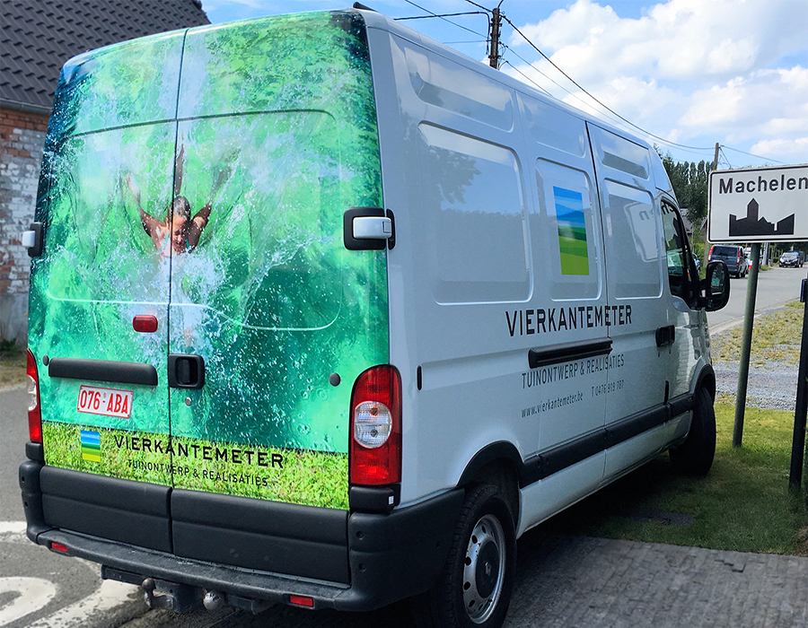 Vierkantemeter - Puur Pool Project - Voertuigbelettering